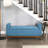 Mid-Century Modern Bedroom Bench With Lift Top Storage, Blue Textured Upholstery, Solid Wood, 300Lbs Weight Bearing Storage Bench, Top, Wood Walnut Frame, Use, Capacity-599542861