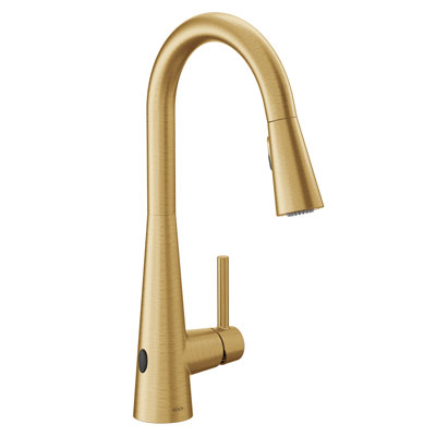 Moen Sleek MotionSense Wave Single Handle Pulldown Kitchen Faucet with Power Clean Technology