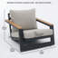Ensemble de chaises de patio en aluminium-177011671