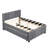 Upholstered Platform Bed with Trundle