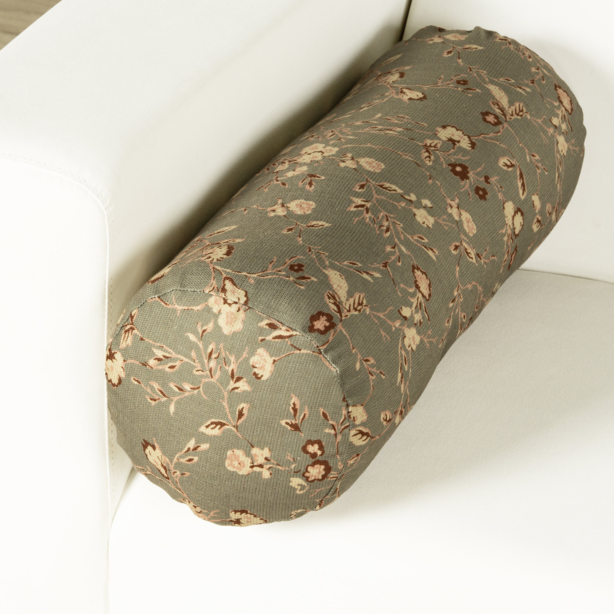 Winding Ivy Moss Throw Pillow, Polyester, Bolster 8"H x 21"W