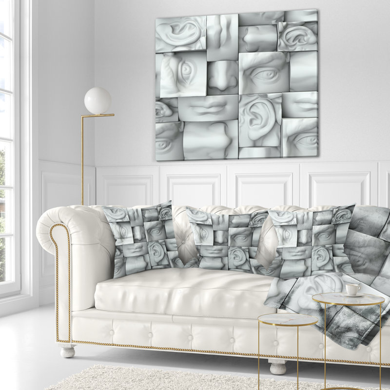 Coussin Abstract Abstract Blocks, 16 po x 1 po, Coussin décoratif
