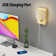 Wall Lamp With Dimmer Switch And USB Charging Port Oval Linear Sleek Lampshade 