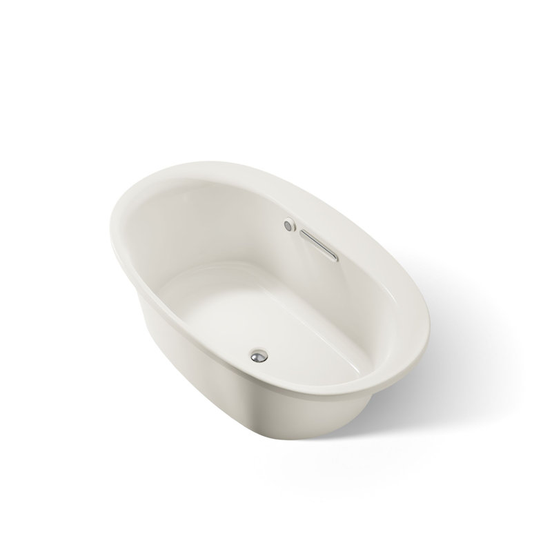 Baignoire encastrée ovale avec surface chauffante, Biscuit