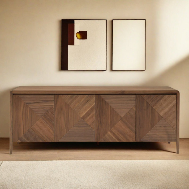 Buffet Creative couleur noyer, H 31,5 po x l 70,74 po x P 15,75 po