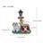 Sitting Dog Solar Lantern Planter Statue