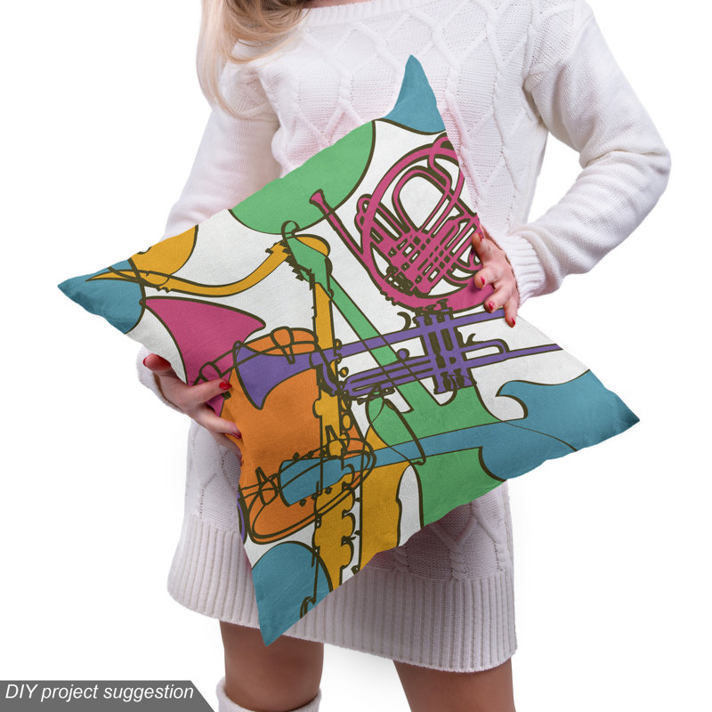 Tissu de musique jazz, l 58 po x L 72 po