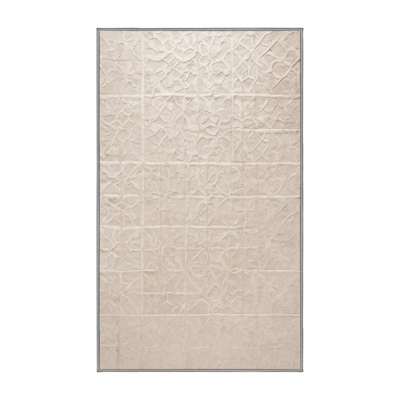 Tapis gris lavable à la machine, Rectangle 8 pi x 12 pi