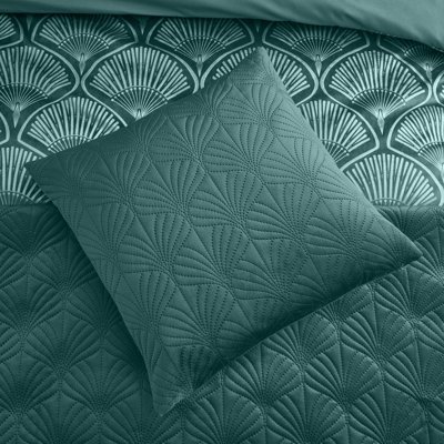 Art Deco Pearl Embroidered Cushion Cover