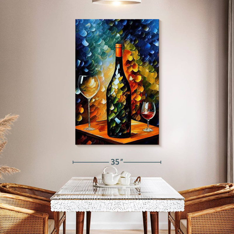 Yarlin Splashy Wine, 51" H x 34" W