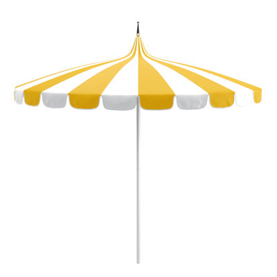 Tayeko Striped Scalloped Market Umbrella