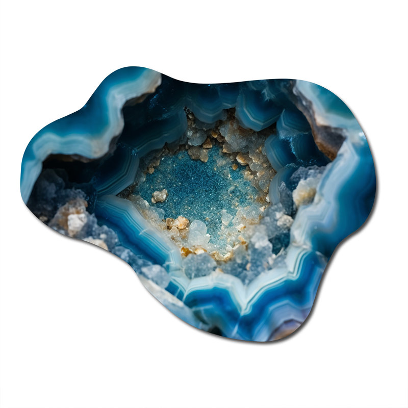 Reggie - Asymmetric Stone Geode, H 27 po x l 35 po