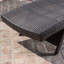 Chaise méridienne réglable avec coussins beiges Ullman