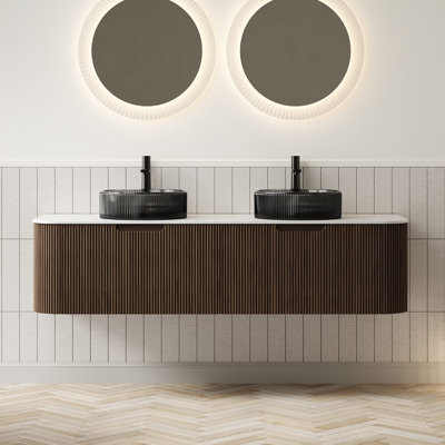 Meuble-lavabo mural 60 po avec lavabo Dina
