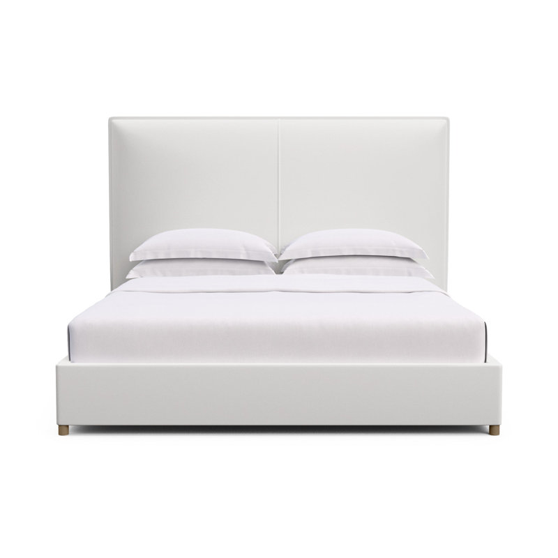 Mansfield Upholstered Bed, Twin, Plush Velvet Silver Streak, Weathered