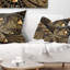 Coussin lombaire à motif floral fractal