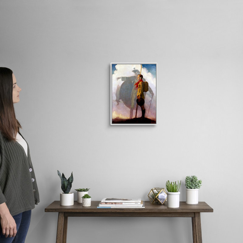 Carry On Canvas, art mural, Cadre flottant blanc, H 18 po x l 14 po x P 1,75 po