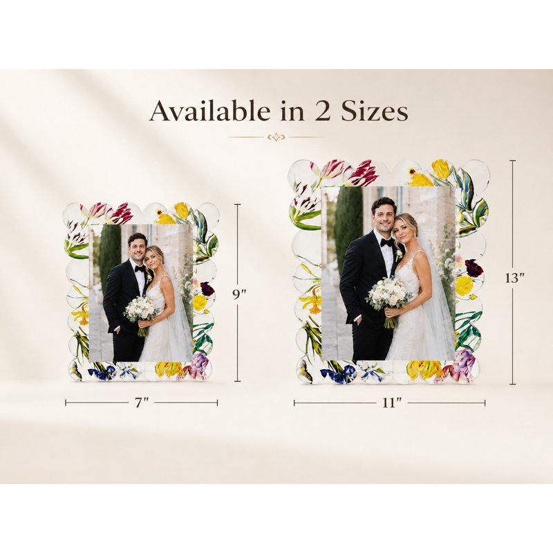 Acrylic Rectangle Picture Frame, 11" x 13"
