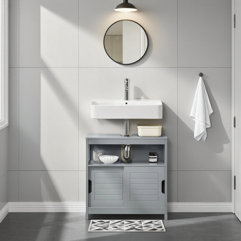 Lyndora 60cm Free-standing Vanity Unit Base, Grey