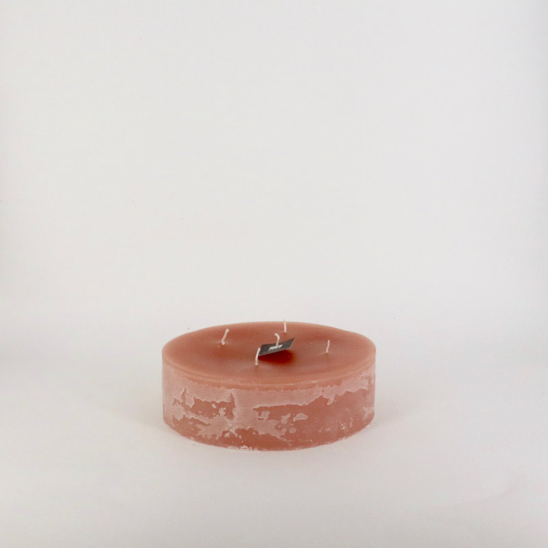 Unscented Votive Candle, 2.75" H x 9" W x 9" D, Brique