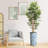 Artificial Tree in Blue and White Planter Fake Bamboo Silk Tree (Plant Pot Plus Tree)-103684153