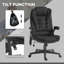 Chaise de bureau à 6 points de massage vibrant avec chaleur et haut dossier pour un confort et un soutien ultimes-152829402