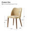 Chaise de salle à manger moderne avec pieds en bois massif Kanalu-1258631838