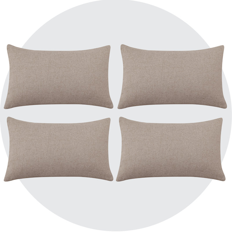 Housse de coussin Deconovo, Bleu fédéral, H 12 po x l 20 po