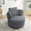 Fauteuil pivotant rembourré avec coussins Niama-1314277822