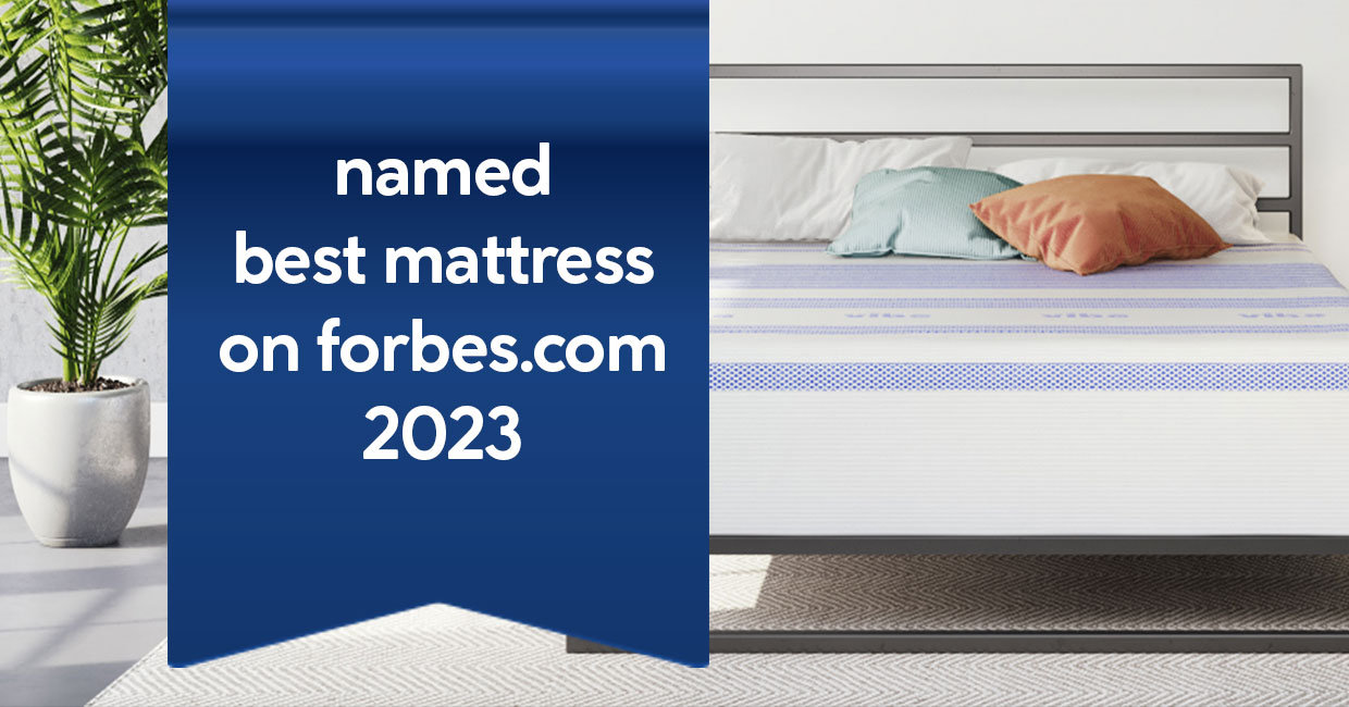 Vibe 12-inch memory foam mattress named best mattress on forbes.com in 2023
