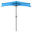 Parasol de patio - auvent de patio extérieur demi-parasol 9 pi avec manivelle facile - Mobilier de condo, maison de ville ou balcon par Pure Garden (bleu)-121598649