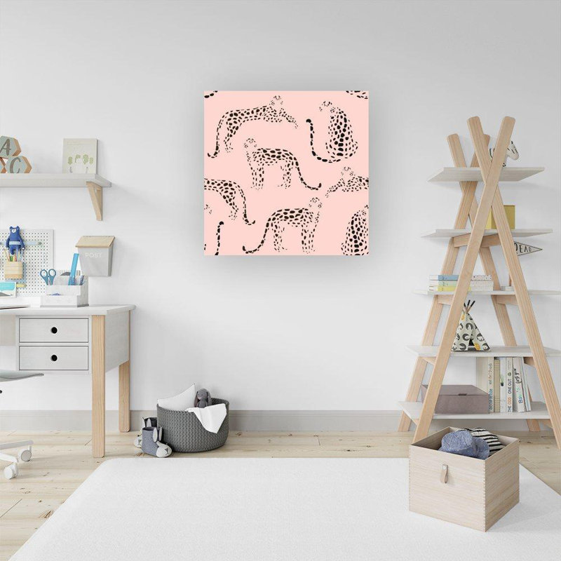 ABSTRACT LEOPARD PATTERN - Wrapped Canvas Print