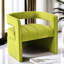 Chaise d'appoint moderne en velours, dossier et style, sans assemblage requis-1000501721