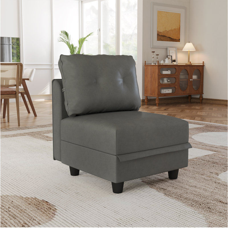 Bernhart 25,6 de large, 100 % polyester gris