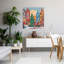Sans titre, arbre de Noël contemporain abstrait, art mural paysage d'hiver-132598940