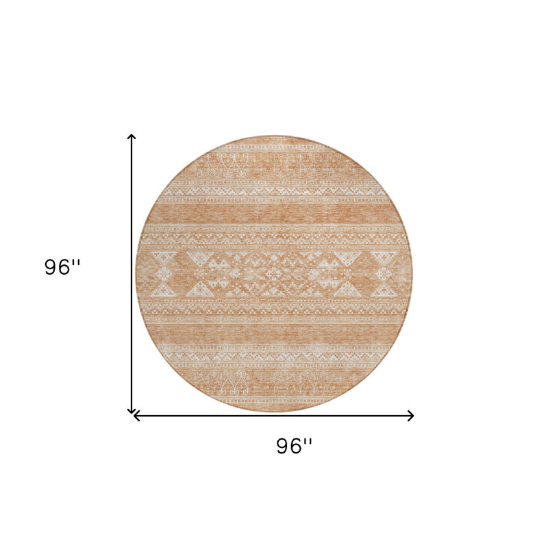 Tapis rond 8 po Southwestern