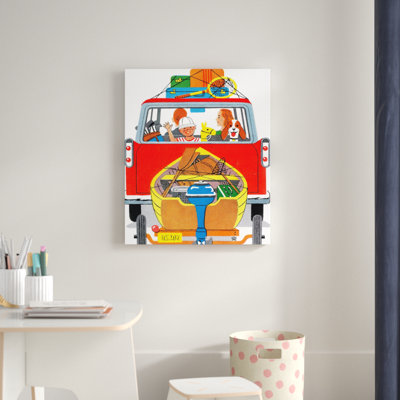 Family Trip Print on Wrapped Canvas