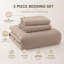 Ensemble de couvre-lit matelassé avec taies décoratives - couvre-lit en microfibre douce, courtepointe texturée en relief, literie moderne légère-134285636-134285631