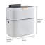 7L Hanging Rubbish Bin with Lid-133658280