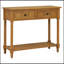 Console de style traditionnel Daisy avec deux tiroirs et une tablette inférieure, parfaite pour un rangement élégant-295998670