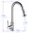 Single Handle Pull Down Sprayer Kitchen Faucet in Chrome-51838709