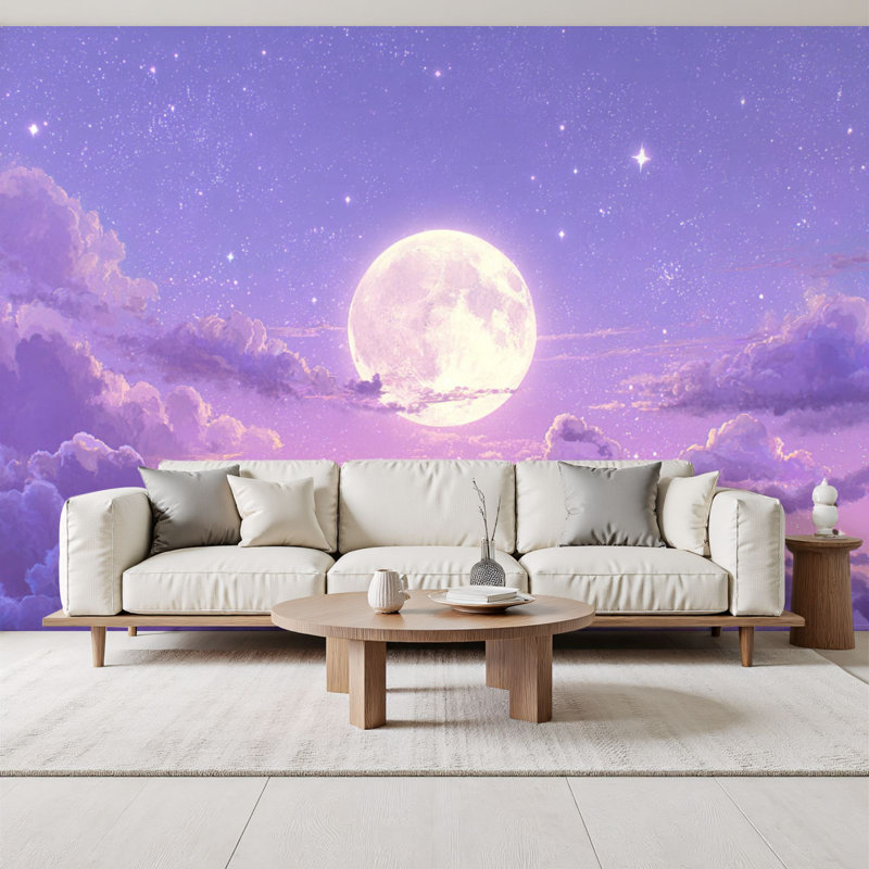 Papier peint autocollant Boho Dreamy Cloud Dreamy, L 96 po x l 69 po