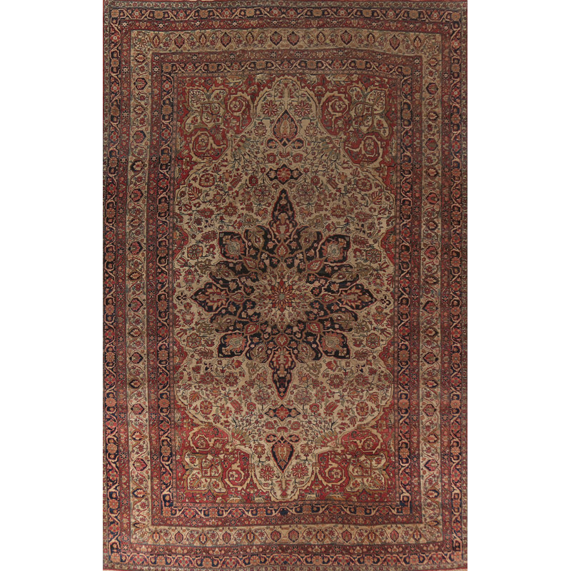 Tapis traditionnel avant teinture végétale pré-1900 10 x 16