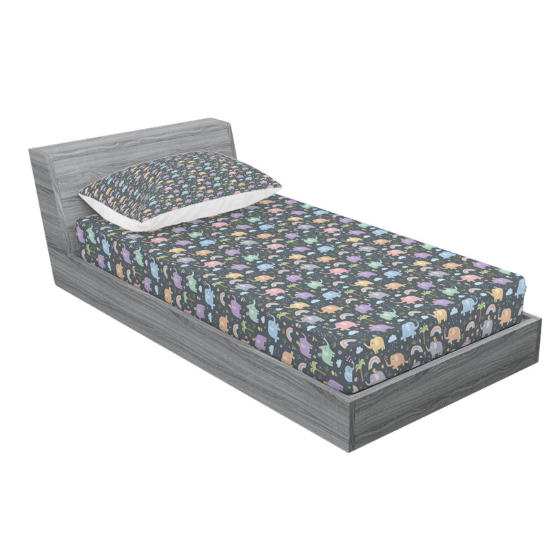 Microfiber Sheet Set, Twin Sheet Set with Fitted Sheet