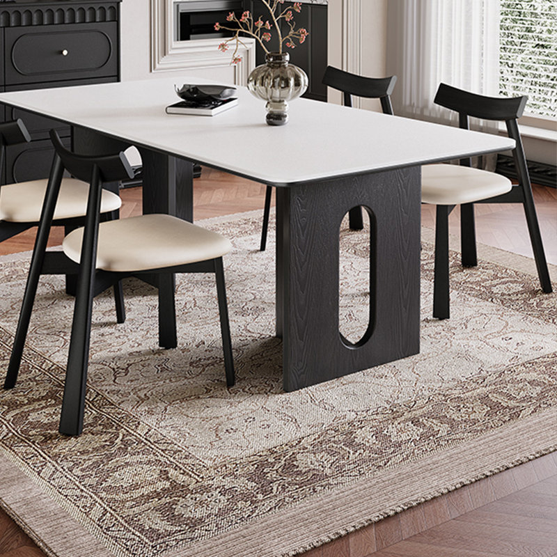 Ensemble de chaises de salle à manger Art Natural Rock Plate, H 29,52 po x L 59,05 po x l 31,49 po
