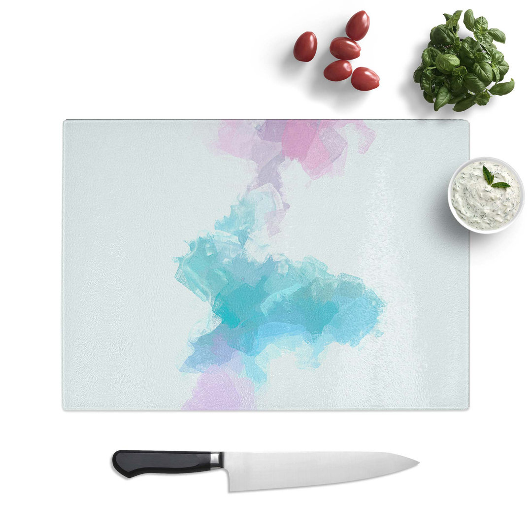 Tempered Glass Wonders of Colour in Abstract Chopping Board