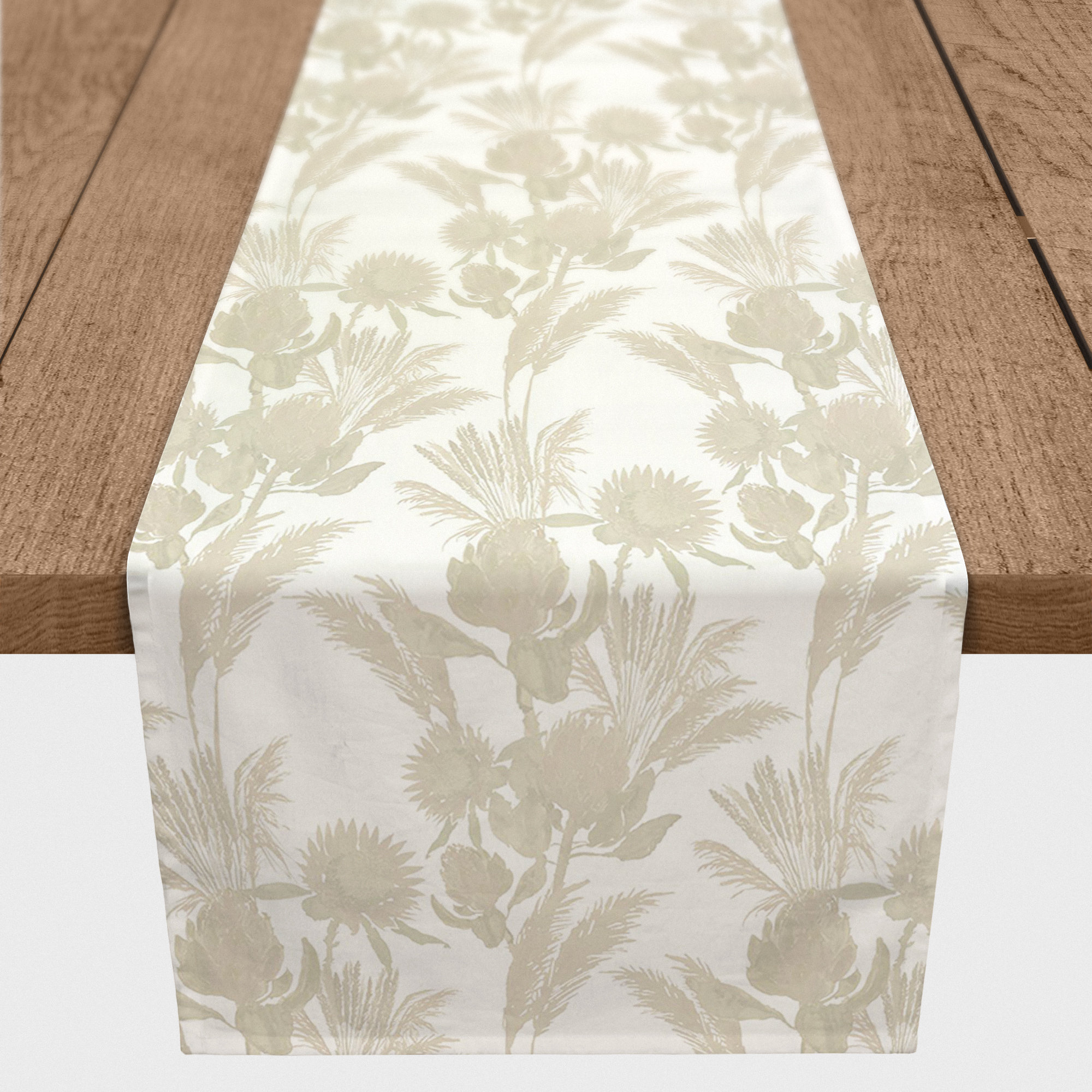 East Urban Home Caprisha Rectangle Floral Polyester Table Runner | Wayfair