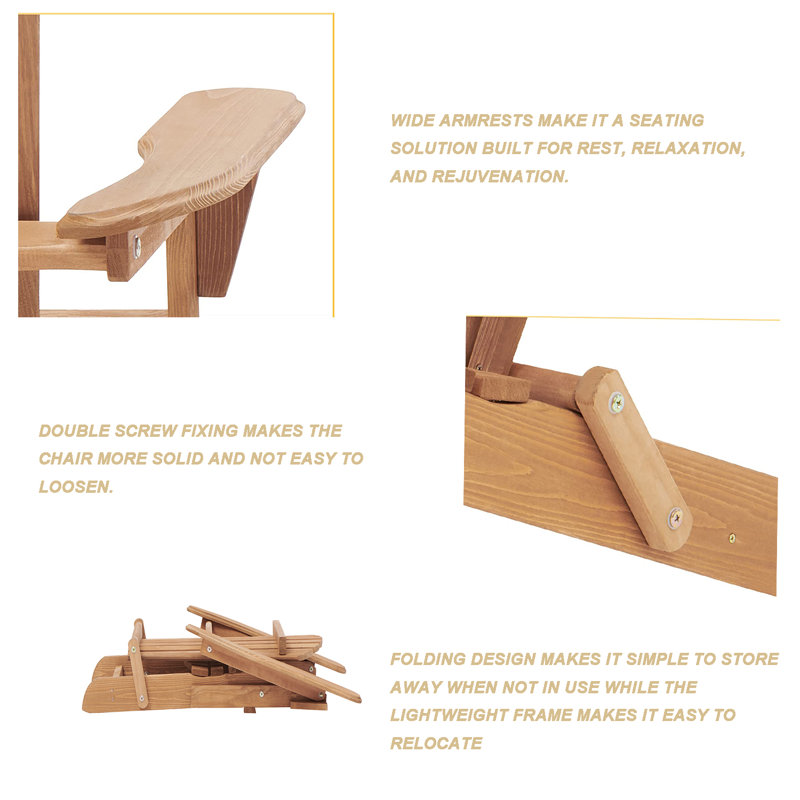 Ensemble de chaises pliantes en cèdre Hawkesbury