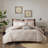 Cotton Jacquard Comforter Set Blush Full/Queen-121771412