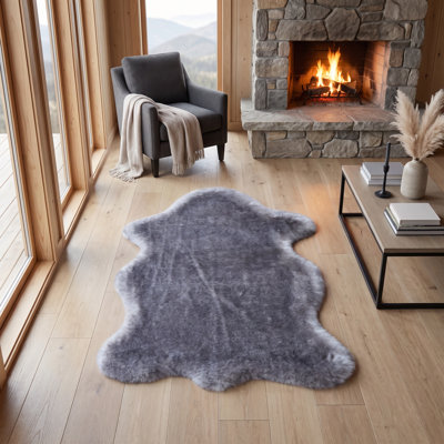 Tapis gris/blanc Okabena